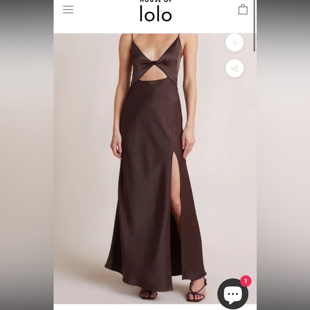 Bec & Bridge Brown Hazel Maxi Bridesmaid/Wedding Guest Dress
